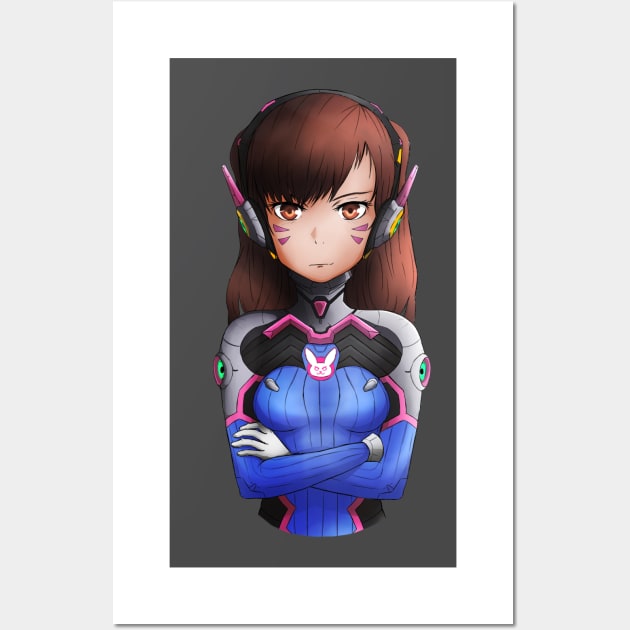 D.va Wall Art by Shiro743